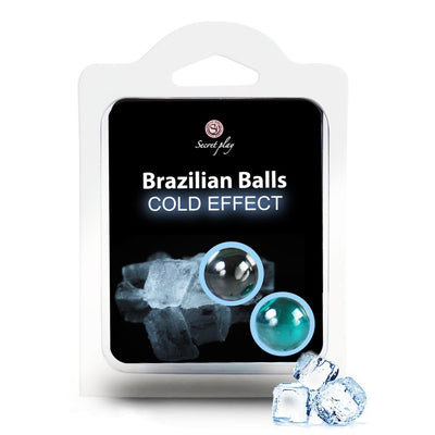 Šaldančio efekto Braziliški masažo aliejaus kamuoliukai, erotiniam masažui ir stipresniam orgazmui  - Brazilian Balls Cold effect