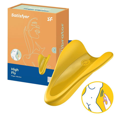 Vibruojantis antpirštis klitorio ir G taško stimuliacijai - Satisfyer High Fly Finger Vibrator