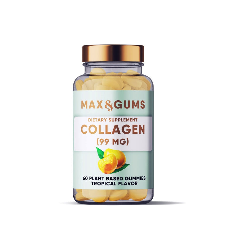 Natūralūs vitaminai maisto papildai guminukai su Kolagenu odos atjauninimui ir kaulų ir raumenų stiprinimui - Max & Gums