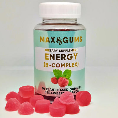 Vitaminai guminukai su B grupės vitaminais energijai ir gerai nervų sistemos veiklai - Max & Gums