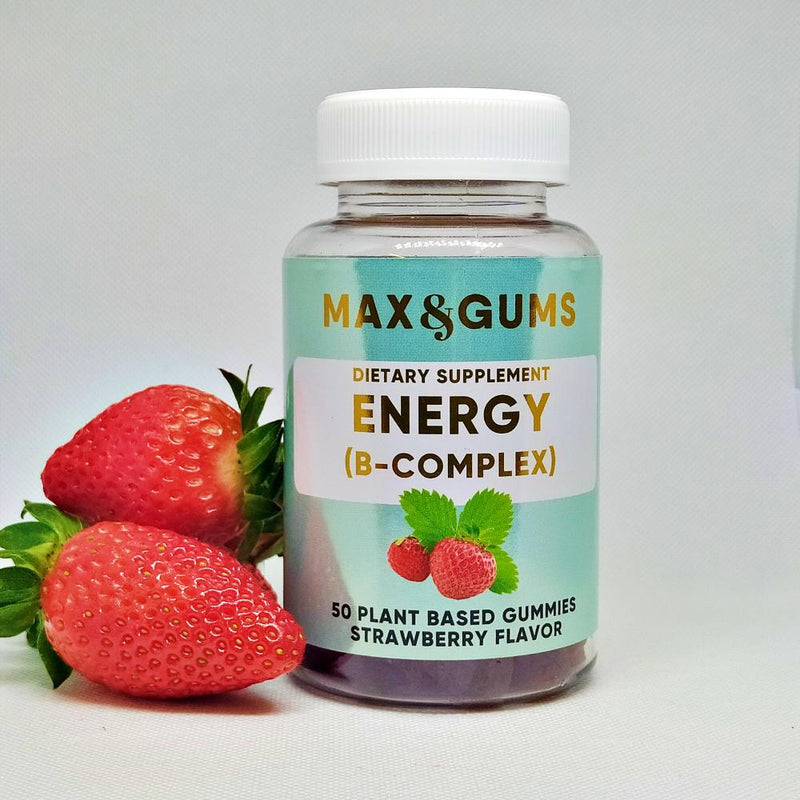 Vitaminai guminukai su B grupės vitaminais energijai ir gerai nervų sistemos veiklai - Max & Gums