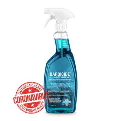 Dezinfekcinis skystis paviršiams | BARBICIDE disinfection spray 1000 ml - AurelijosSPA