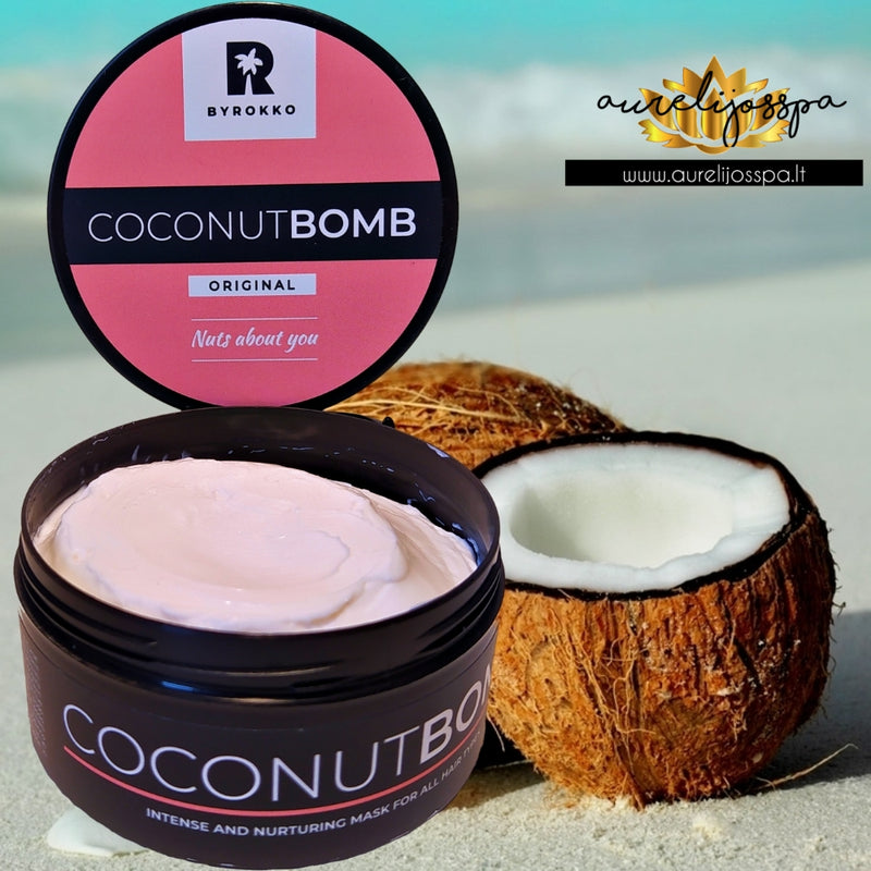 Maitinanti kokosų plaukų kaukė - BYROKKO