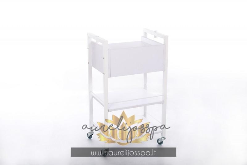 Kosmetologinis Staliukas - Vežimėlis su stalčiuku | AurelijosSPA
