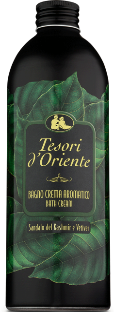 Tesori d'Oriente SANDALWOOD & VETIVER Bath Cream, Putojantis Vonios Kremas, burbulinis vonios kremas, vonios putos, kvepiantis vonios kremas, parfumuotas vonios kremas, vonios kremas su kvepalais, rytietiškas vonios kremas