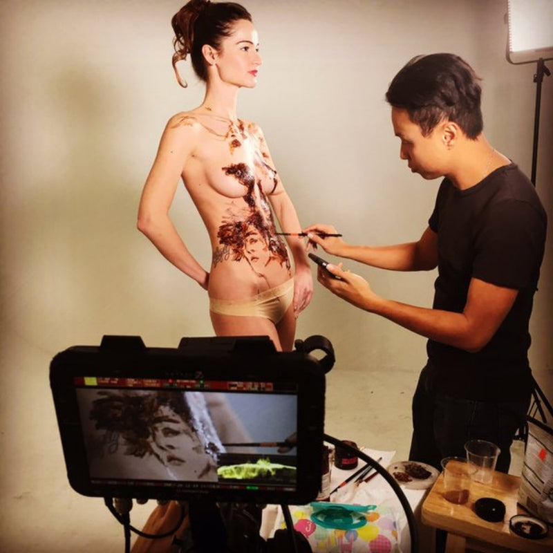 Valgomi šokolado skonio Kūno dažai su Afrodiziaku - SHUNGA Erotic Art Body Paint
